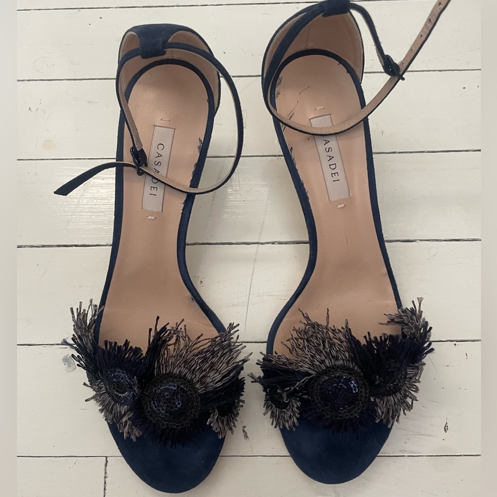 Casadei Blue Heel Sandals